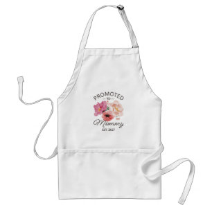 Promoted To Mummy Est 2027 New Mum Announcement VI Standard Apron