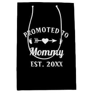 Promoted To Mummy Motherhood Mother's Day Medium Gift Bag