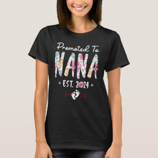 Promoted To Nana 2024 First Time New Nana Pregnanc T-Shirt