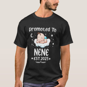 Promoted To Nene EST. 2025 Mother's Day Cute Heart T-Shirt