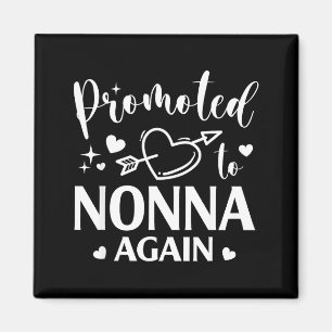 Promoted to nonna again heart arrow matching magnet