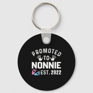 Promoted To Nonnie Est 2022 Funny New Nonnie Key Ring