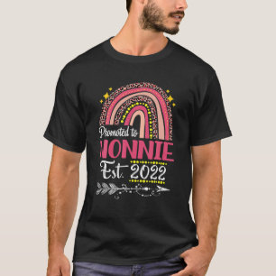 Promoted To Nonnie Est 2022 Rainbow Mother's Day T-Shirt