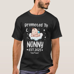 Promoted To Nonny EST. 2025 Mother's Day Cute Hear T-Shirt