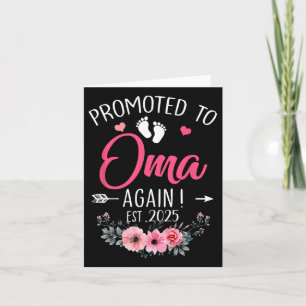 Promoted To Oma Again Est 2025 Mothers Day  Card