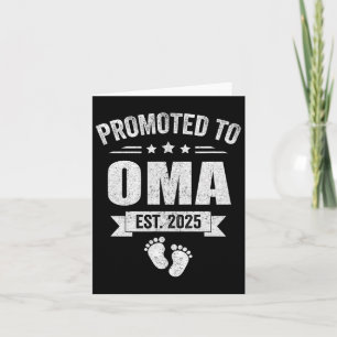Promoted To Oma Est 2025 Mothers Day First Time Ne Card