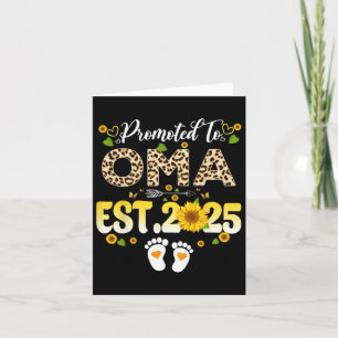 Promoted To Oma Est 2025 Mothers Day New Oma 1  Card