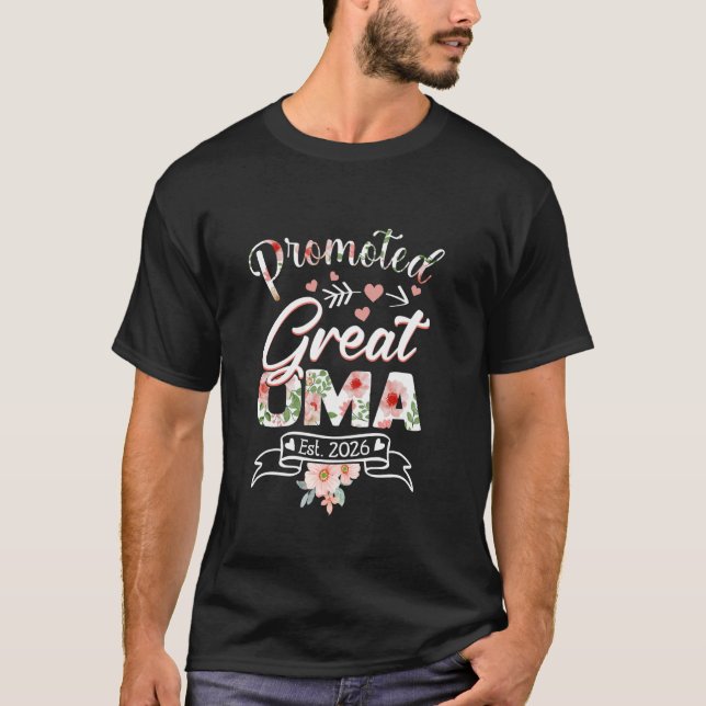Promoted To Oma Est 2026 First Time New German Gra T-Shirt (Front)