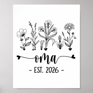Promoted To Oma Est 2026 Pregnancy Announcement Fl Poster