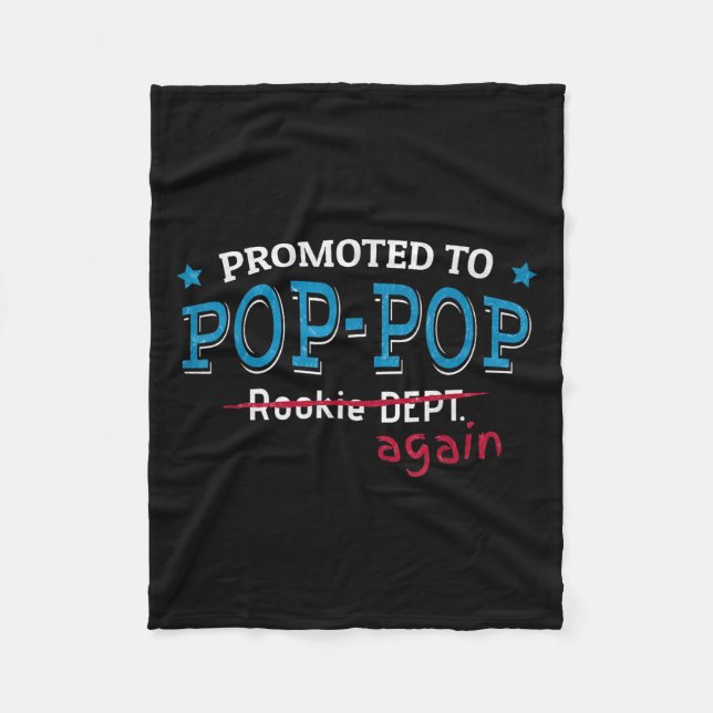 Promoted To P-p Again Shirt. Grandpa P P Funny  Fleece Blanket (Front)