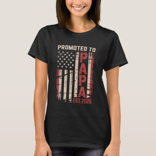 Promoted To Papa 2026 Family Member Announcement U T-Shirt