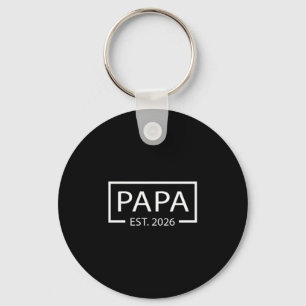 Promoted To Papa Est 2026 Baby Announcement Cket  Key Ring