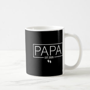 Promoted To Papa Est 2026 New Dad 2026 Soon To Be  Coffee Mug
