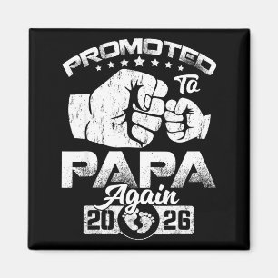 Promoted to papa est 2026 pregnancy announcement magnet