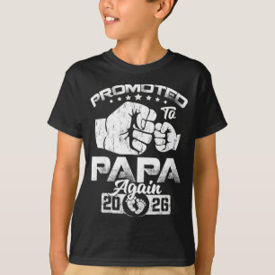 Promoted to papa est 2026 pregnancy announcement T-Shirt