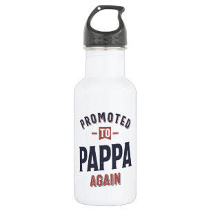 Promoted To Pappa Again Father Grandpa 532 Ml Water Bottle