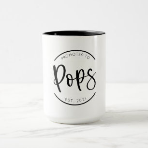 Promoted to Pops New Grandparent  Mug