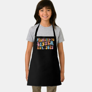 Promoted To Sister Est. 2025 III Apron