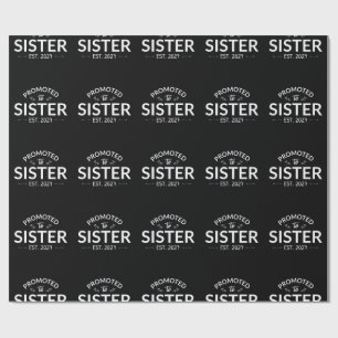 Promoted To Sister Est 2027 Big Sister II Wrapping Paper