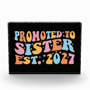 Promoted To Sister Est 2027 Big Sister Photo Block