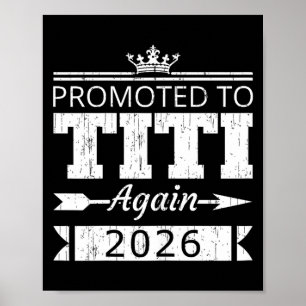 Promoted to titi again 2026 aunt reveal vintage poster