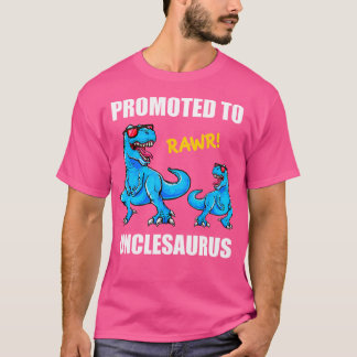 Promoted To Uncle 2021 Dinosaur First Time Uncle M T-Shirt