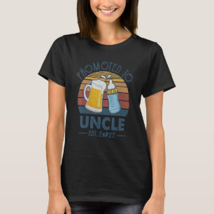 Promoted To Uncle 2022 First Time Fathers Day New  T-Shirt