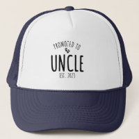 Promoted to Uncle 2023 New Uncle   Trucker Hat