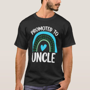 Promoted To Uncle 2023 Rainbow New Baby Announceme T-Shirt