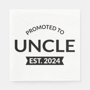 Promoted To Uncle Est. 2024 II Napkin