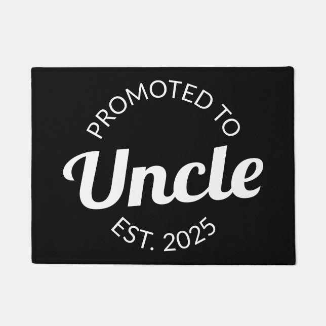 Promoted To Uncle Est. 2025 I Doormat (Front)