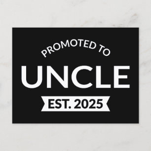 Promoted To Uncle Est. 2025 II Postcard