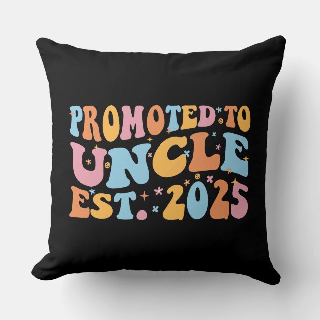 Promoted To Uncle Est. 2025 III Cushion (Front)