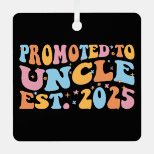 Promoted To Uncle Est. 2025 III Metal Tree Decoration