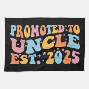 Promoted To Uncle Est. 2025 III Tea Towel