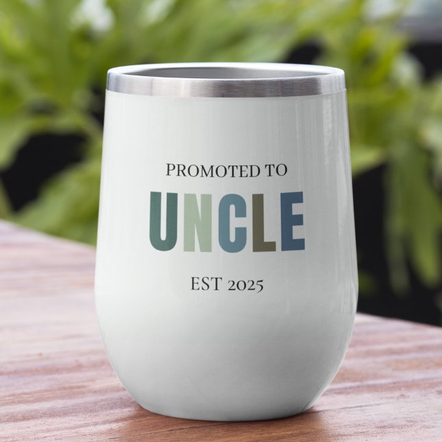 Promoted to Uncle EST 2025 | Personalised Gift  (Creator Uploaded)