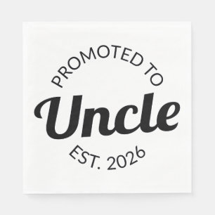 Promoted To Uncle Est. 2026 I Napkin