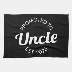 Promoted To Uncle Est. 2026 I Tea Towel