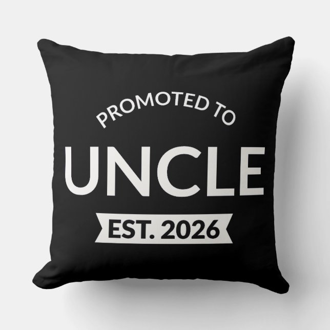 Promoted To Uncle Est. 2026 II Cushion (Front)
