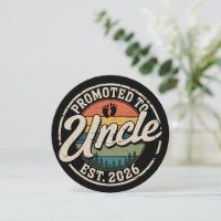 Promoted To Uncle Est 2026 Pregnancy Announcement 