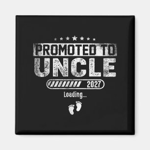 Promoted to uncle est. 2027 baby announcement for magnet