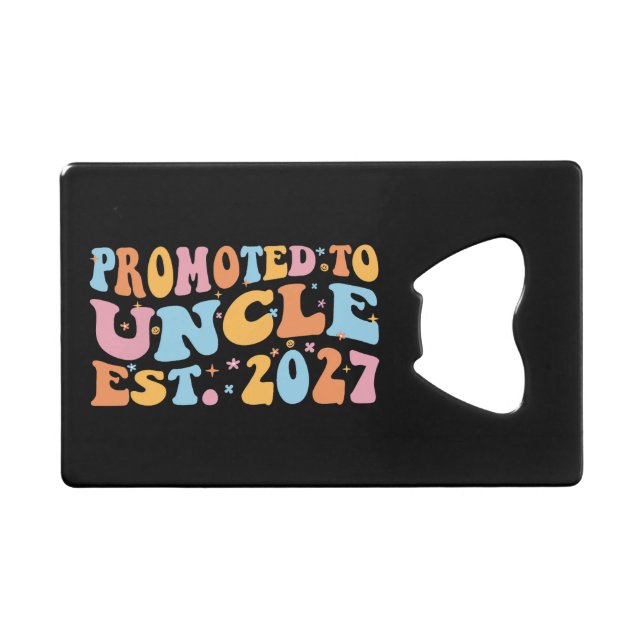 Promoted To Uncle Est 2027 New Uncle (Front (Horizontal))