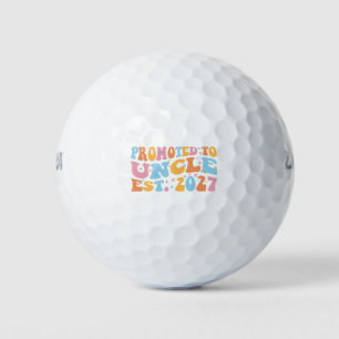 Promoted To Uncle Est 2027 New Uncle Golf Balls