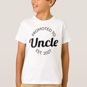 Promoted To Uncle Est 2027 New Uncle I T-Shirt