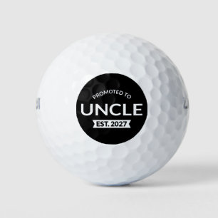 Promoted To Uncle Est 2027 New Uncle II Golf Balls
