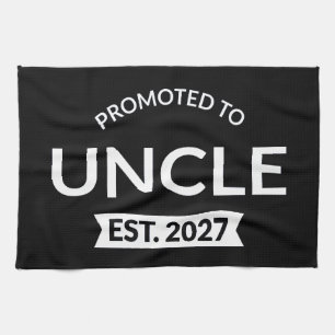 Promoted To Uncle Est 2027 New Uncle II Tea Towel