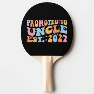Promoted To Uncle Est 2027 New Uncle Ping Pong Paddle