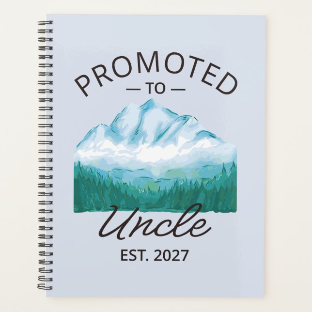 Promoted To Uncle Est 2027 New Uncle VI Planner (Front)