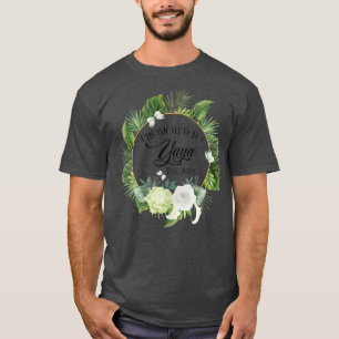 Promoted to Yaya Est 2022 Women Floral First Time  T-Shirt