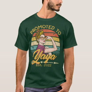 Promoted to Yaya Est 2022 Women Leopard First Time T-Shirt